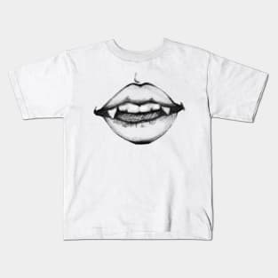 Vampire Teeth Halloween Kids T-Shirt